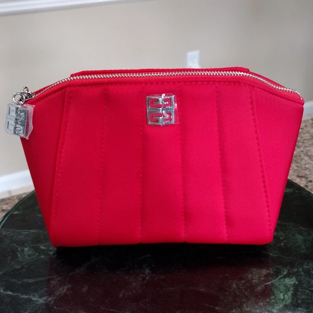 NWOT Givenchy Parfume Red Cosmetic bag
